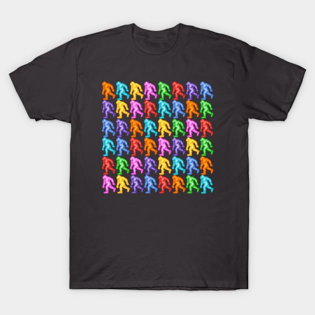 Rainbow Bigfoot T-Shirt by Slightly Unhinged